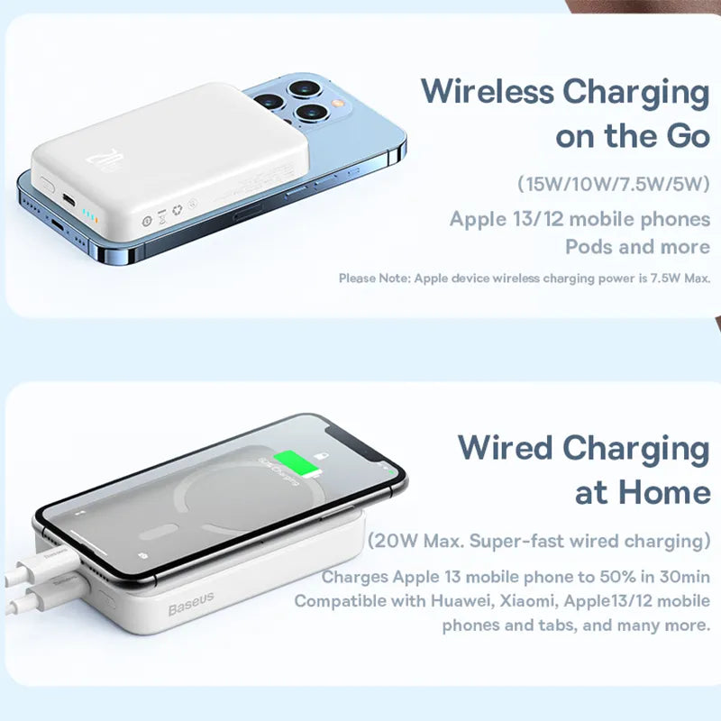 Magnetic Wireless Power Bank For IPhones - Dystrus